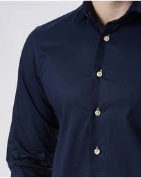 3 Wise Men - 3 Wise Men Sisa Navy Blue Shirt