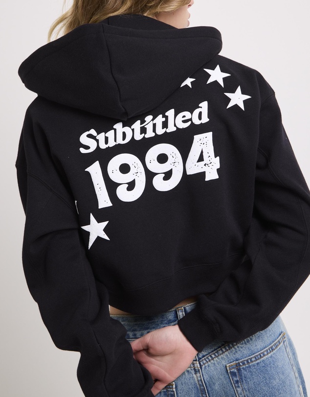 Subtitled - Stargazer Cropped Zip Hoodie