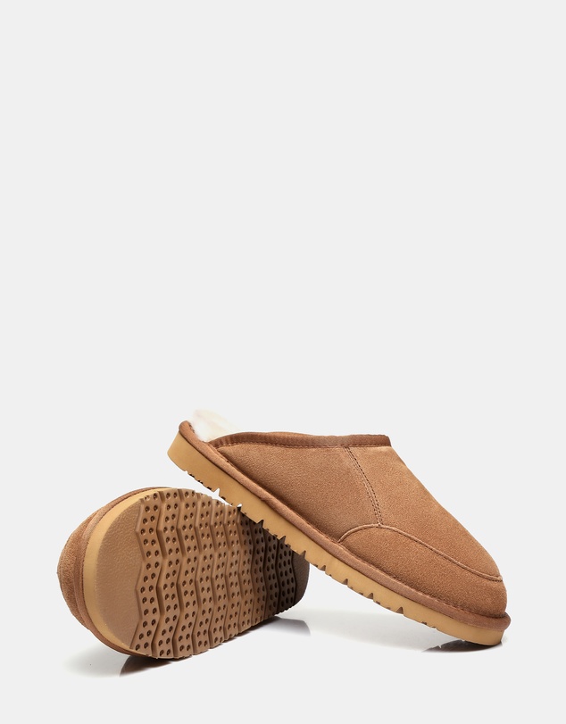 EVERAU - Australian Shepherd Ugg Bred Slipper Cow Suede Upper House Shoes