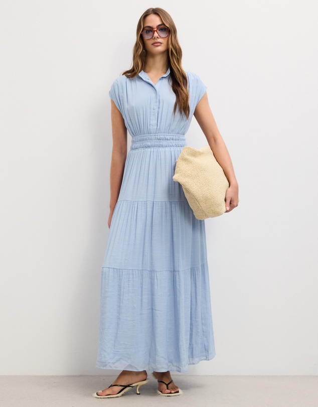 The Fated - Della Gathered Maxi Dress