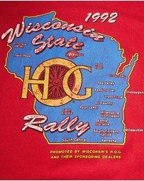 Vintage by The Real Deal - Pre Loved - Vintage 1992 Harley Davidson H.O.G. Rally Tee