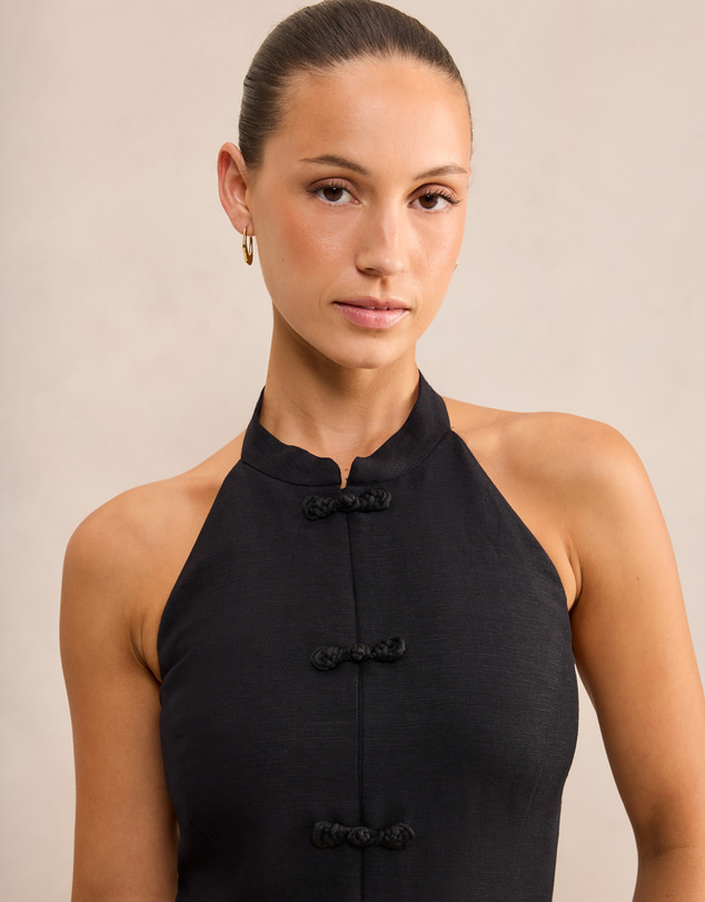 Forever New Petite - Kora Petite Button Closure Mini Dress