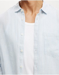 Cotton On - Relaxed Linen Long Sleeve Shirt