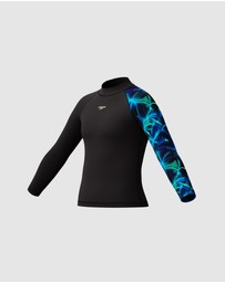 Speedo - Printed Long Sleeve Rash Top - Kids-Teens