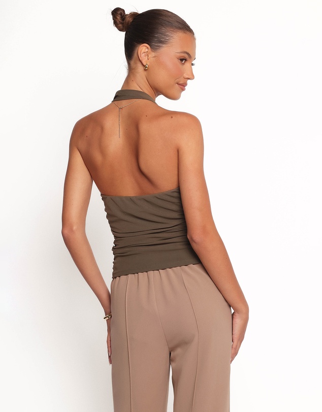 Petal & Pup - Boston Halter Top - Khaki