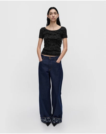 Marimekko - Liituma Unikko Wool rib t-shirt