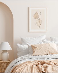 Olive et Oriel - Feuille D'or II Art Print