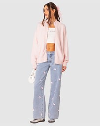 EDIKTED - Montie Oversized Double Zip Cardigan