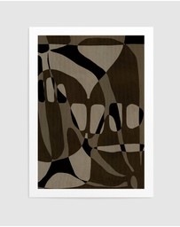 Olive et Oriel - Contour 1 by Shatha Al Dafai Art Print