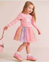 Huxbaby - Whimsical Unicorn Tulle Ballet Dress - Babies-Kids