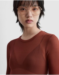 & Other Stories - Sheer Silk Top