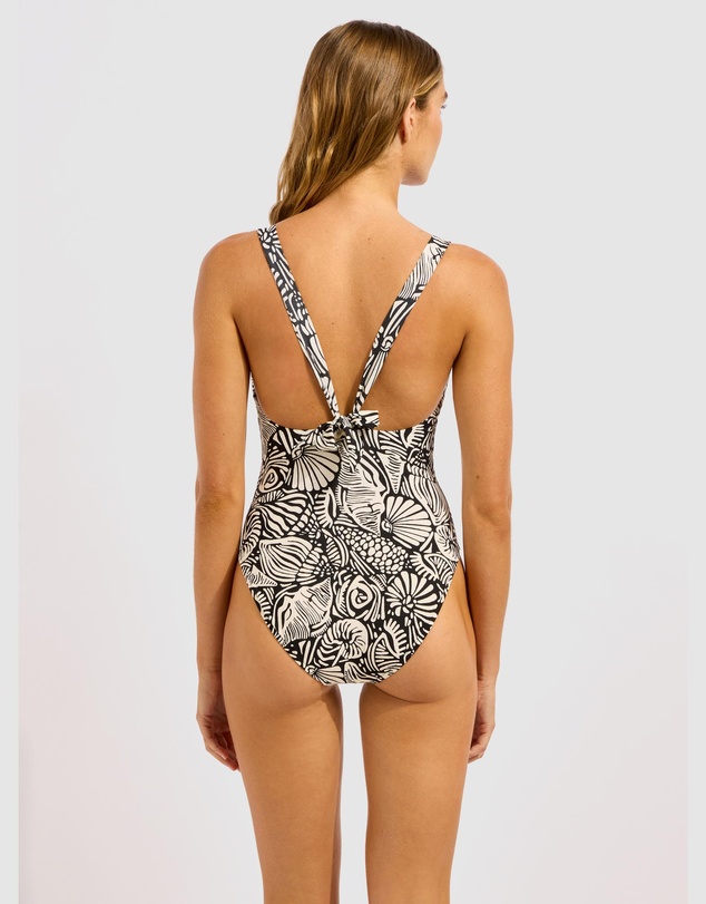 Seafolly - C Shells Ring Front Halter One Piece