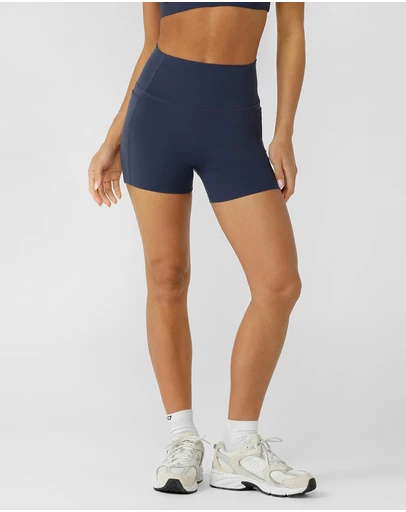 Lorna Jane - Amy Hi-Fold No Ride Two Pocket 10cm Bike Shorts