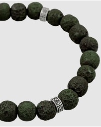Kuzzoi - ICONIC EXCLUSIVE - Bracelet Male Beads Vintage 925 Sterling Silver