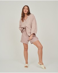 Carlotta + Gee - 100% Linen Shorts