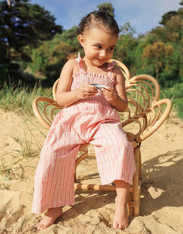 Kynd Baby - Shirred Playsuit in Stripe