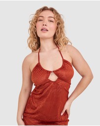 Bras N Things - Night Games Wild Delight Slip - Rust