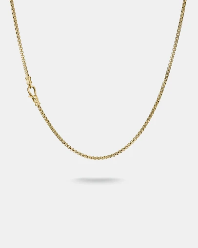 THOMAS SABO - Gold-Tone Stainless Steel Box Chain Necklace 2.7mm