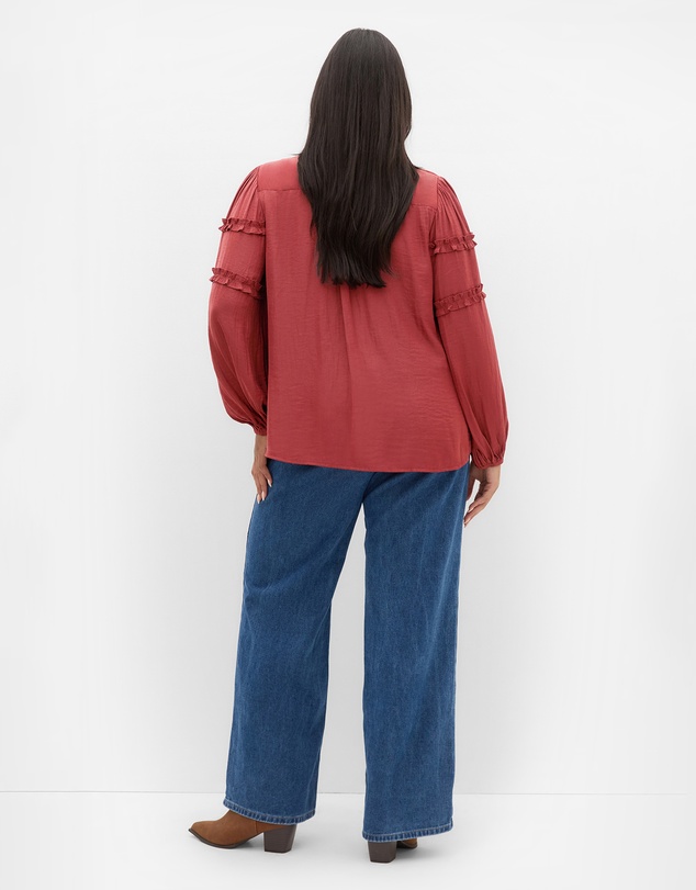 City Chic - Drama Queen Long Sleeve Shirt