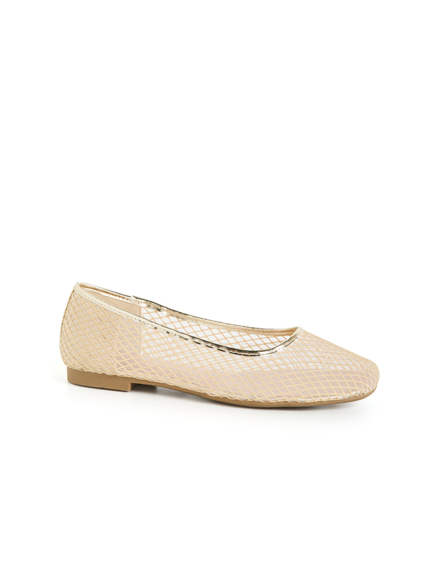 City Chic - WIDE FIT Indi Mesh Ballet Flat