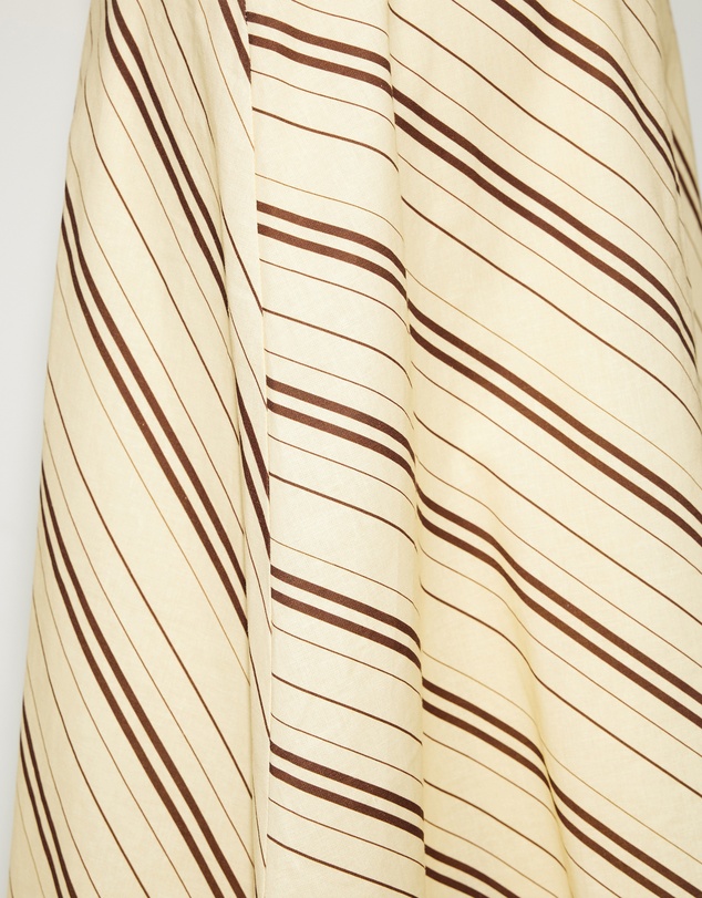 Dazie - Vacay Linen Blend Midi Skirt