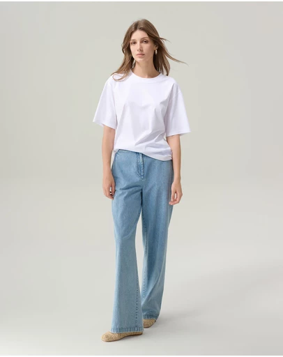 IDA+S - Sylvia Silky White T-shirt