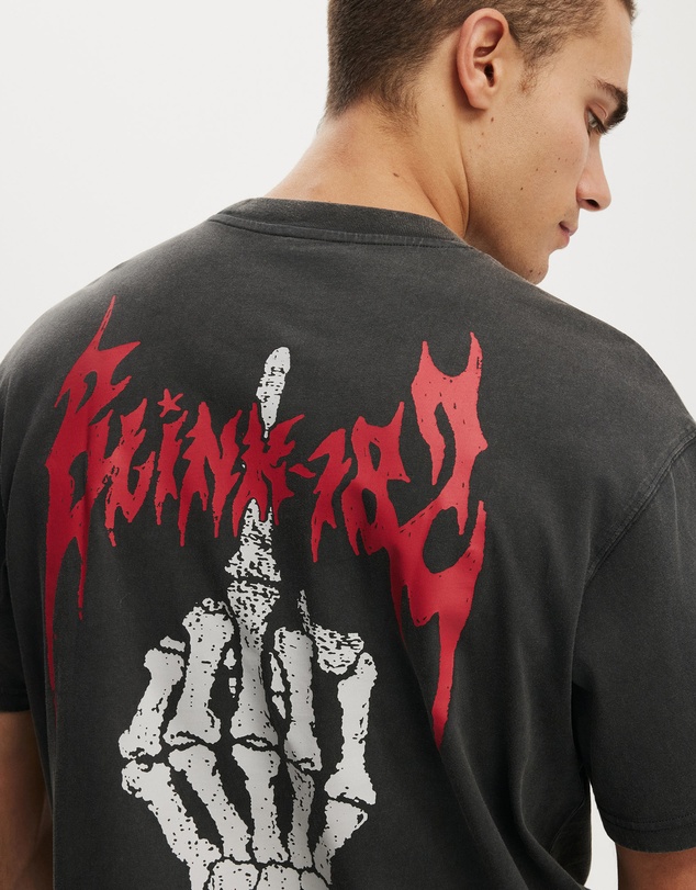 Cotton On - Cropped Fit Music T-Shirt