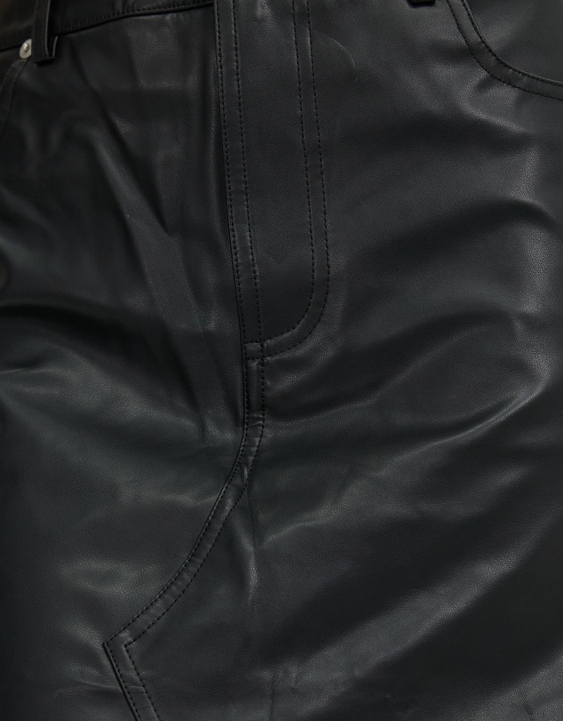 Third Form - Vagabond Polyurethane Jeans Skirt