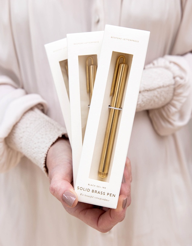 Bespoke Letterpress - Solid Brass Pen - Boxed