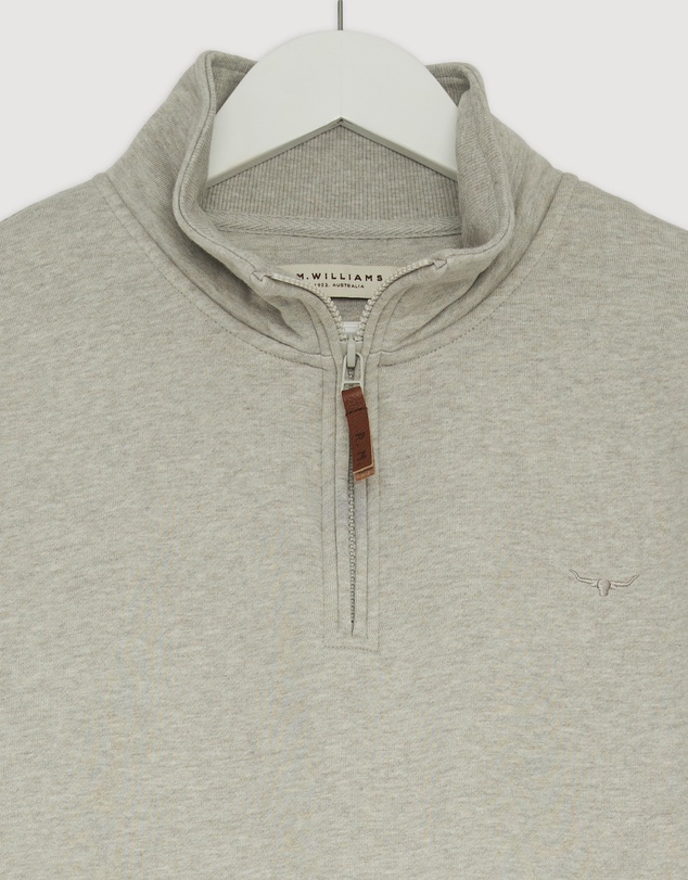 Revibe - Repaired R.M.Williams Mulyungarie 1/4 Zip Sweatshirt - INTL-XL