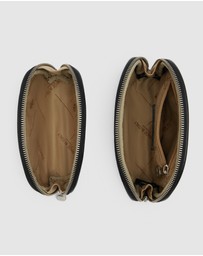 Republic of Florence - Duo Black Leather Pouch Set