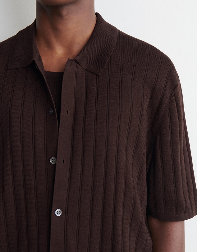 COS - Ribbed-Knit Cotton Shirt