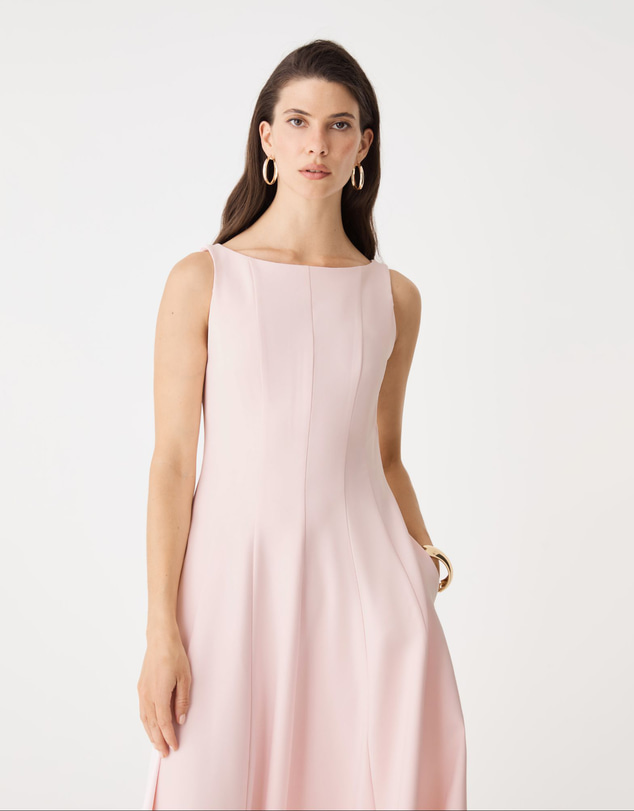 Forcast - Sally Panel Midi Dress