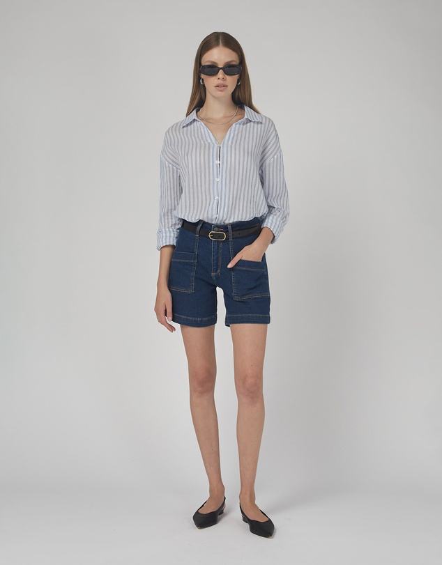DRICOPER DENIM - Zaplin Paris Blue Denim Shorts