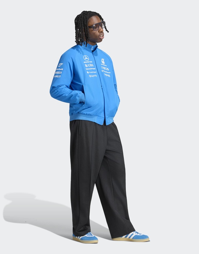 adidas Performance - MERCEDES - AMG PETRONAS FORMULA 1 TEAM BLUE WONDER DRIVER HARRINGTON JACKET Mens