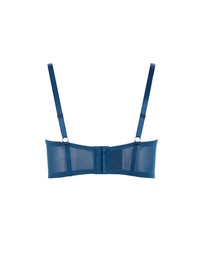 City Chic - Plus size Cassia Underwire Longline Bra - poseidon