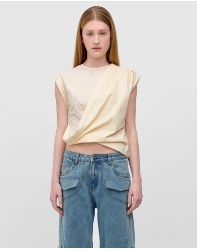 Wynn Hamlyn - Fold Up Placket Top
