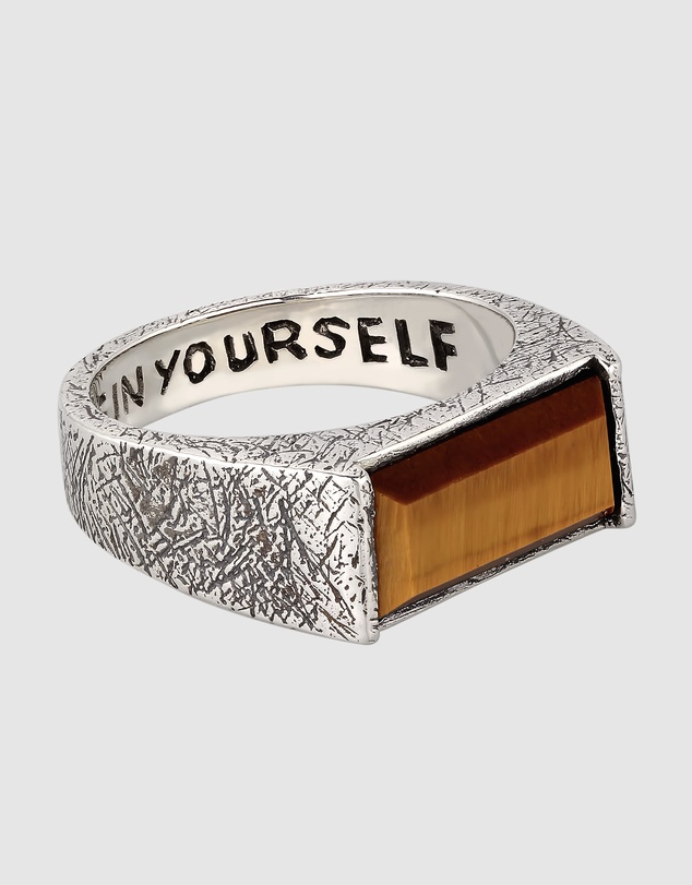 Haze & Glory - ICONIC EXCLUSIVE - Ring Signet Men Tigers Eye 925 Sterling Silver