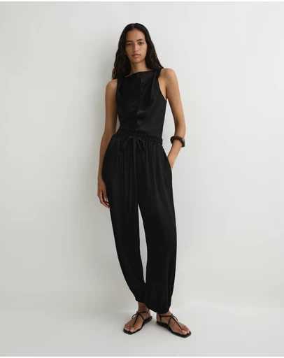 BONDI BORN - Ardea Balloon Pant - Black