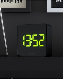 Newgate - Newgate Space Hotel Orbatron Alarm Clock Black Case - Black Lens - Green Led