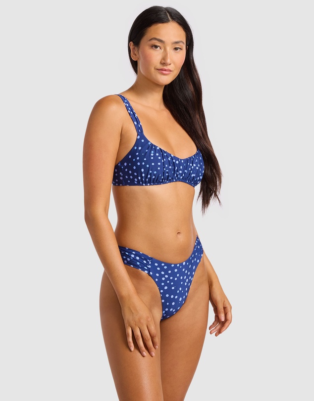 Seafolly - Dolce Dot Ruched Bralette Bikini Top