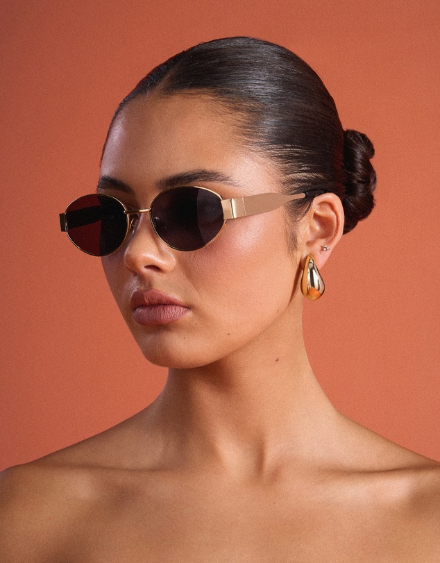 Azzurielle - Simona Gold Frame Sunglasses