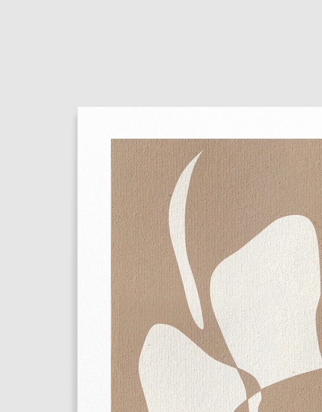 Olive et Oriel - Muted Petals No 3 by Shatha Al Dafai Art Print