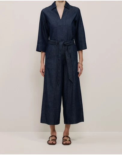 Trenery - Soft Denim Culotte in Rinse Wash