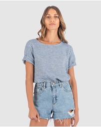 CAMIXA - Teena Linen T-shirt Top