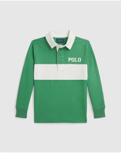 Polo Ralph Lauren - Logo-Applique Cotton Jersey Rugby Shirt - ICONIC EXCLUSIVE - Babies-Kids