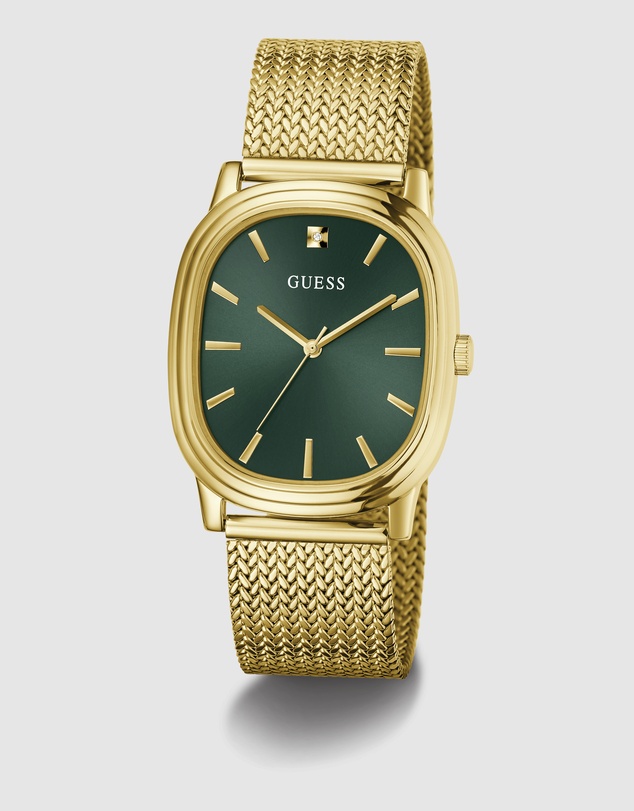 GUESS - GUESS Mens Gold-Tone Analogue Watch