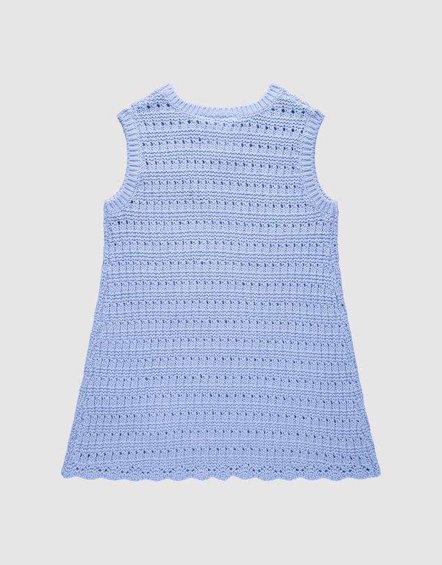 Kynd Baby - Crochet Dress in Blue