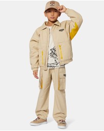 Kenzo Kids - Tiger Short Sleeve T-Shirt - Kids-Teens