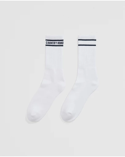Country Road - Australian Cotton Blend Cr Sport Crew Sock